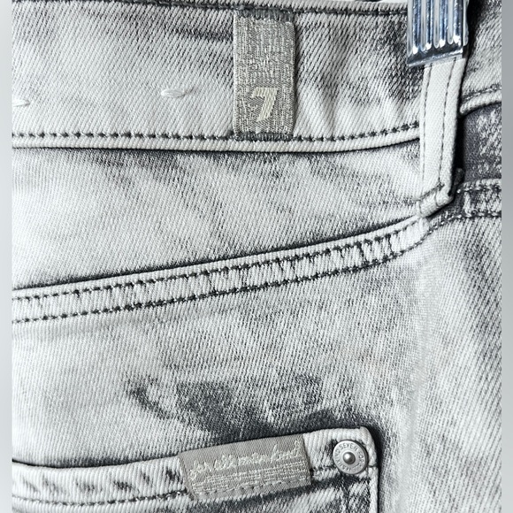 7 for all Mankind Smoke Print Jeans in Dusty Gray Jeans Women’s Sz 34 - Picture 14 of 14